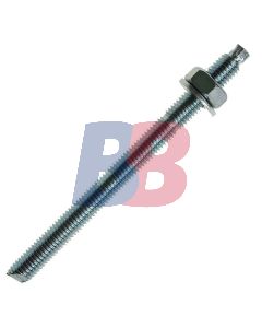 Chemical Stud Anchor Steel Grade 5.8 Zinc Plated - M12 x 160mm
